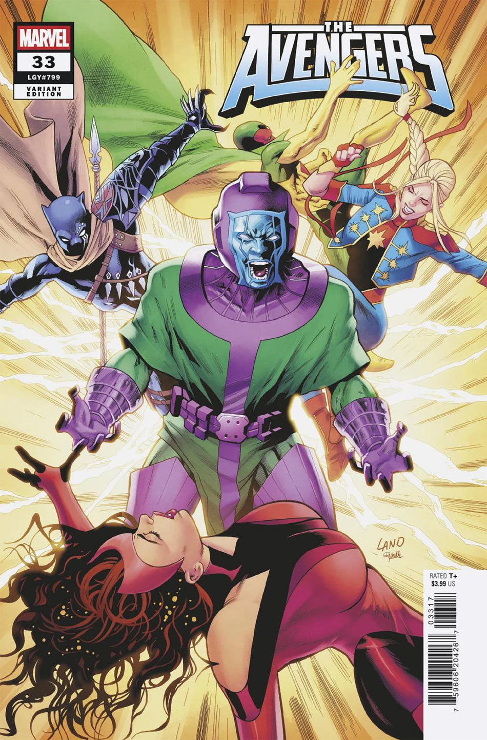 Avengers #33 Greg Land 1:25 Variant 12/17/25