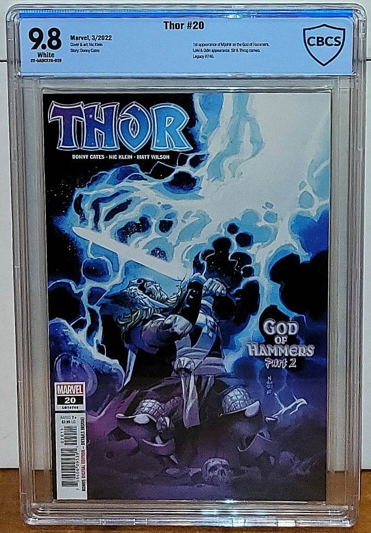 Thor #20 CBCS 9.8 (1st Appearance of Mjolnir as the God of Hammers)