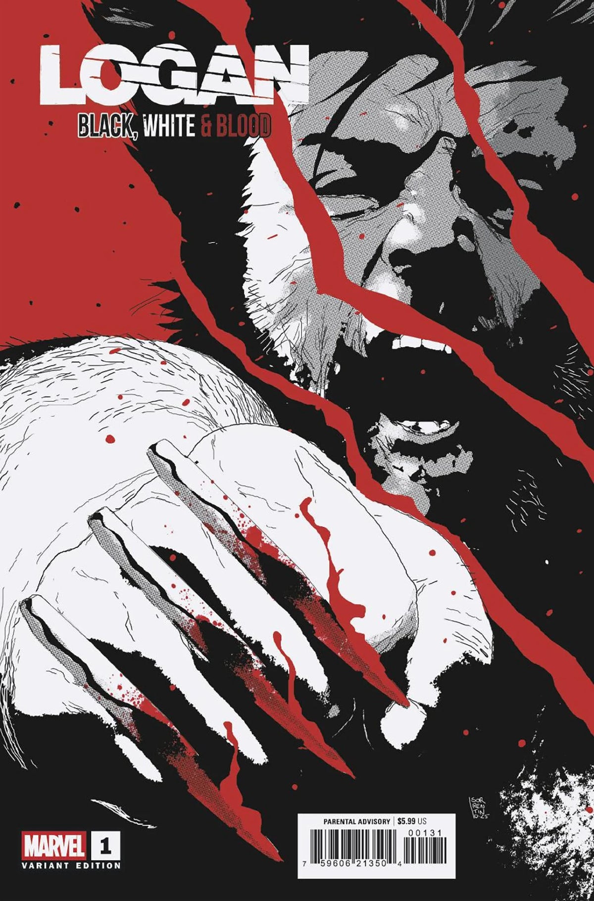 Logan Black, White & Blood #1 Andrea Sorrentino Variant 01/14/26