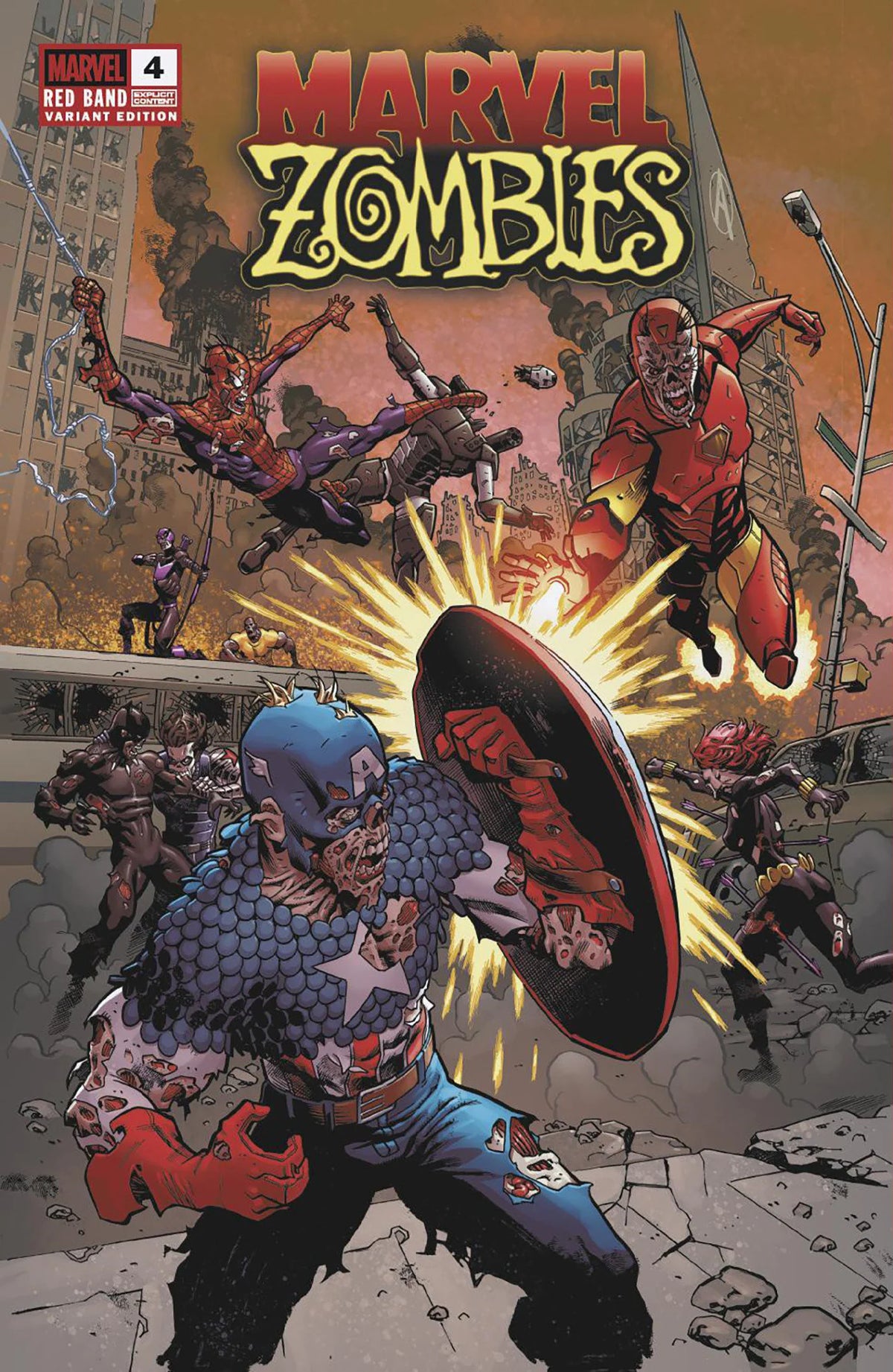 Marvel Zombies Red Band #4 Mike Hawthorne Variant [Polybagged] 12/31/25