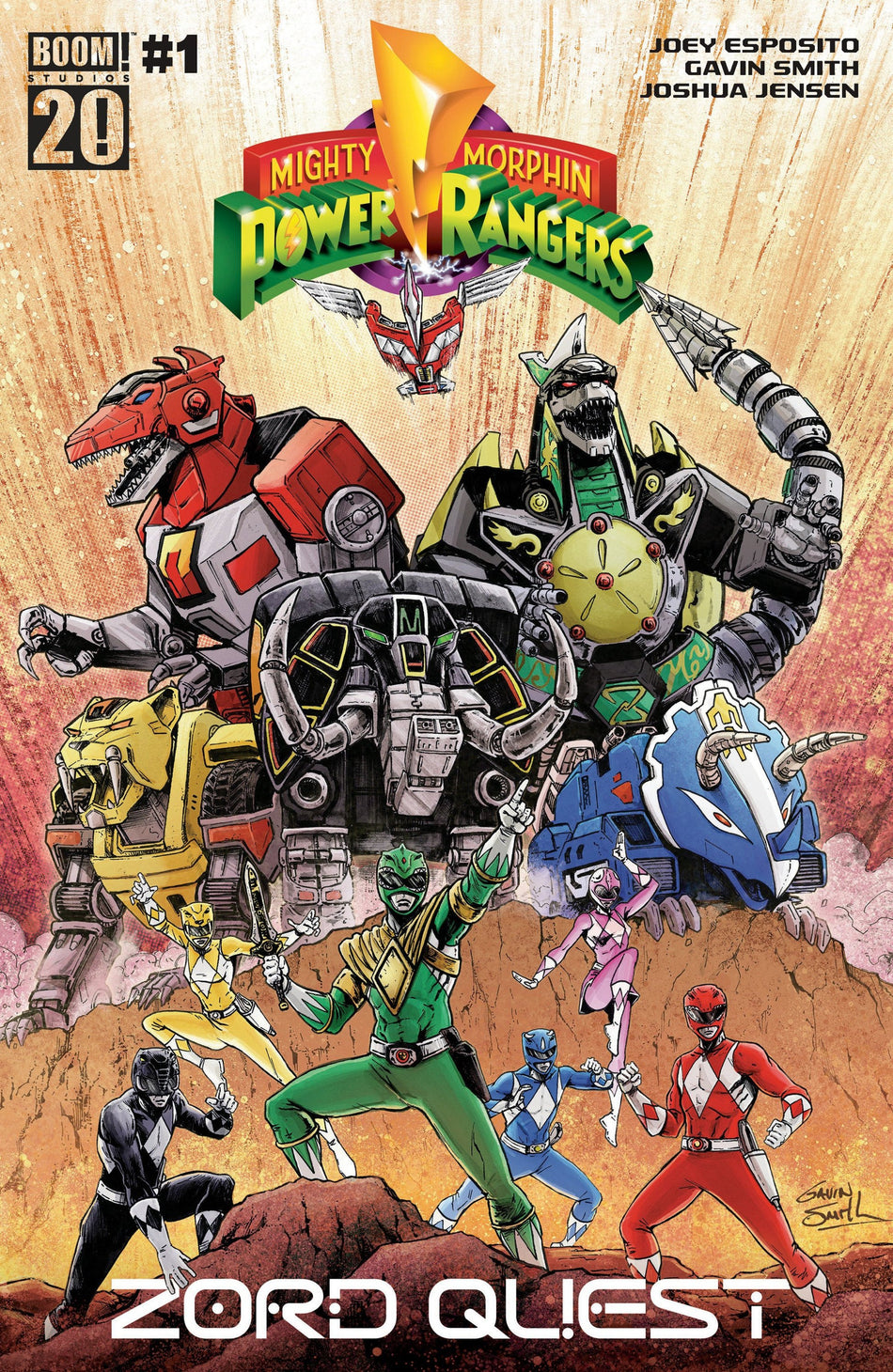 Mighty Morphin Power Rangers Zord Quest #1 A Main Dressed Smith 01/07/26