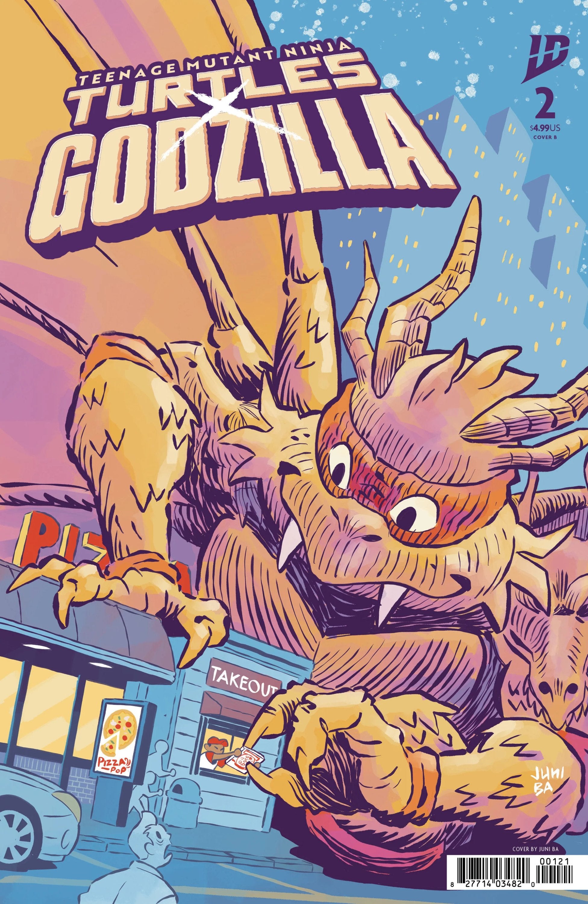 Teenage Mutant Ninja Turtles X Godzilla #2 Variant B Ba 01/07/26