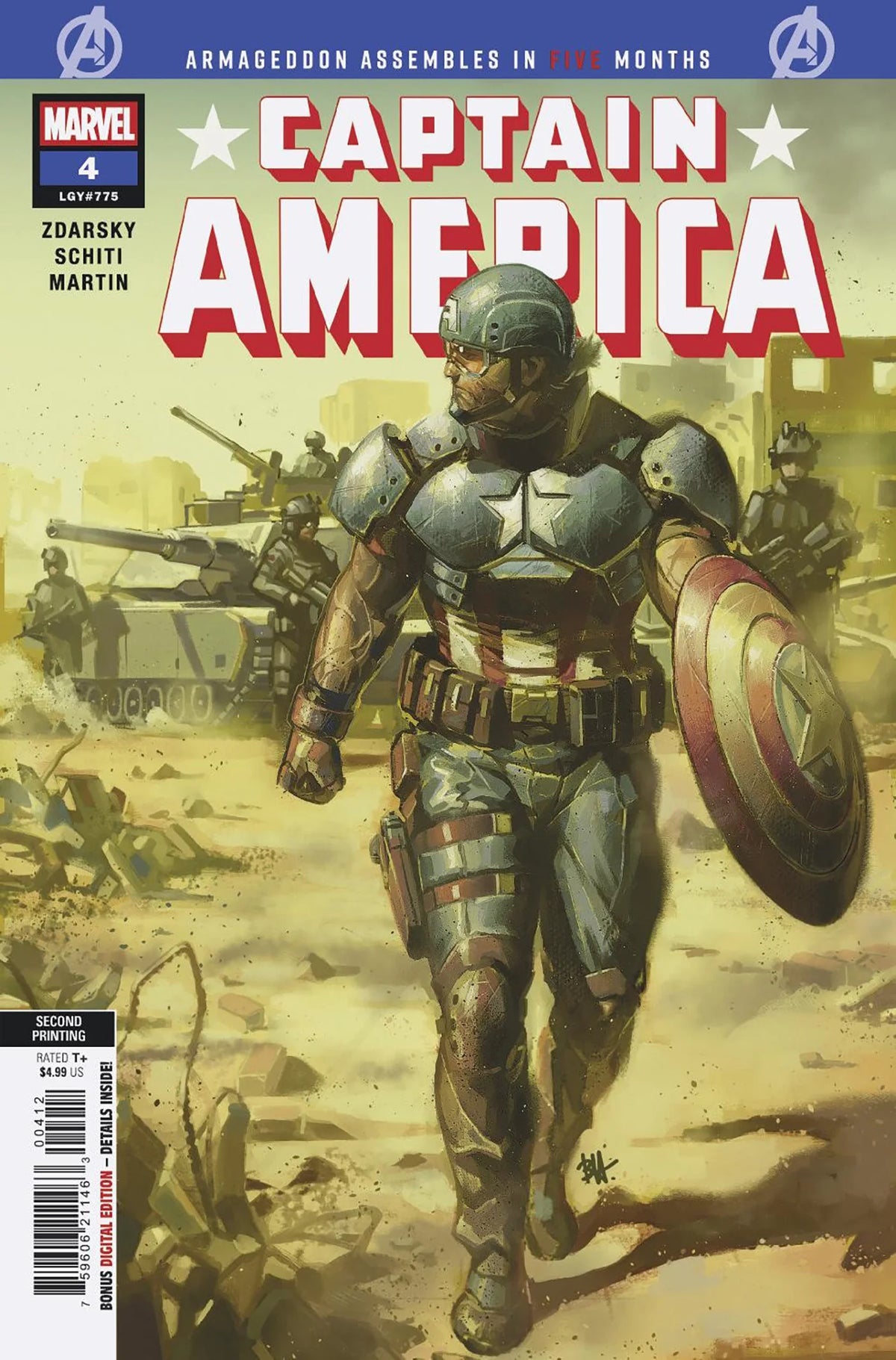 Captain America #4 Ben Harvey 2nd Print Variant 01/28/26