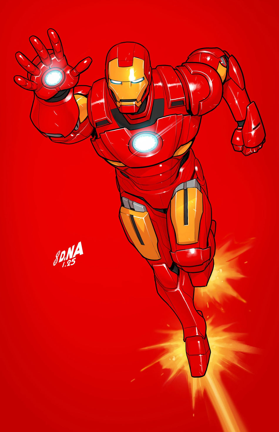 Iron Man #2 David Nakayama 1:50 Color Block Red Full Art Variant 02/25/26