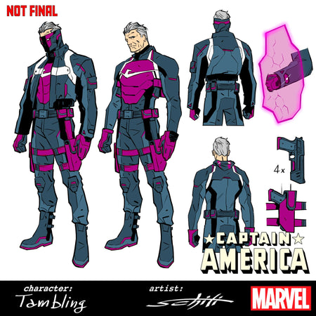 Captain America #8 Valerio Schiti 1:10 Design Variant 03/18/26