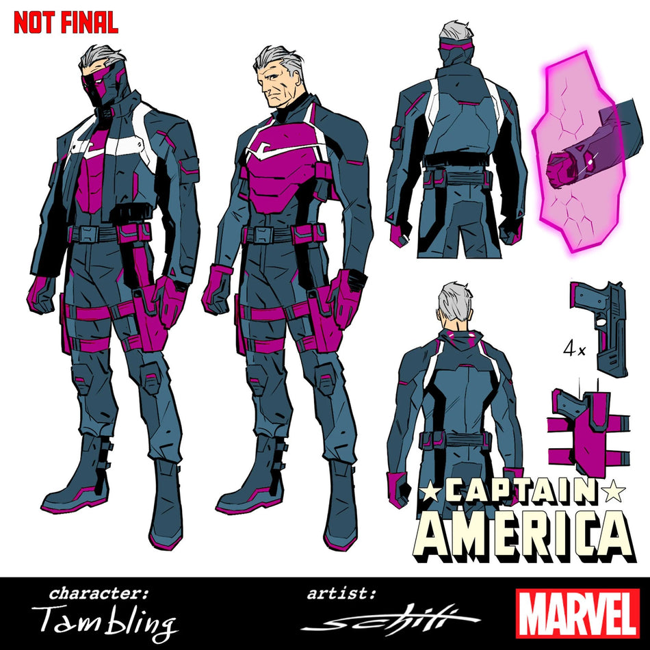 Captain America #8 Valerio Schiti 1:10 Design Variant 03/18/26