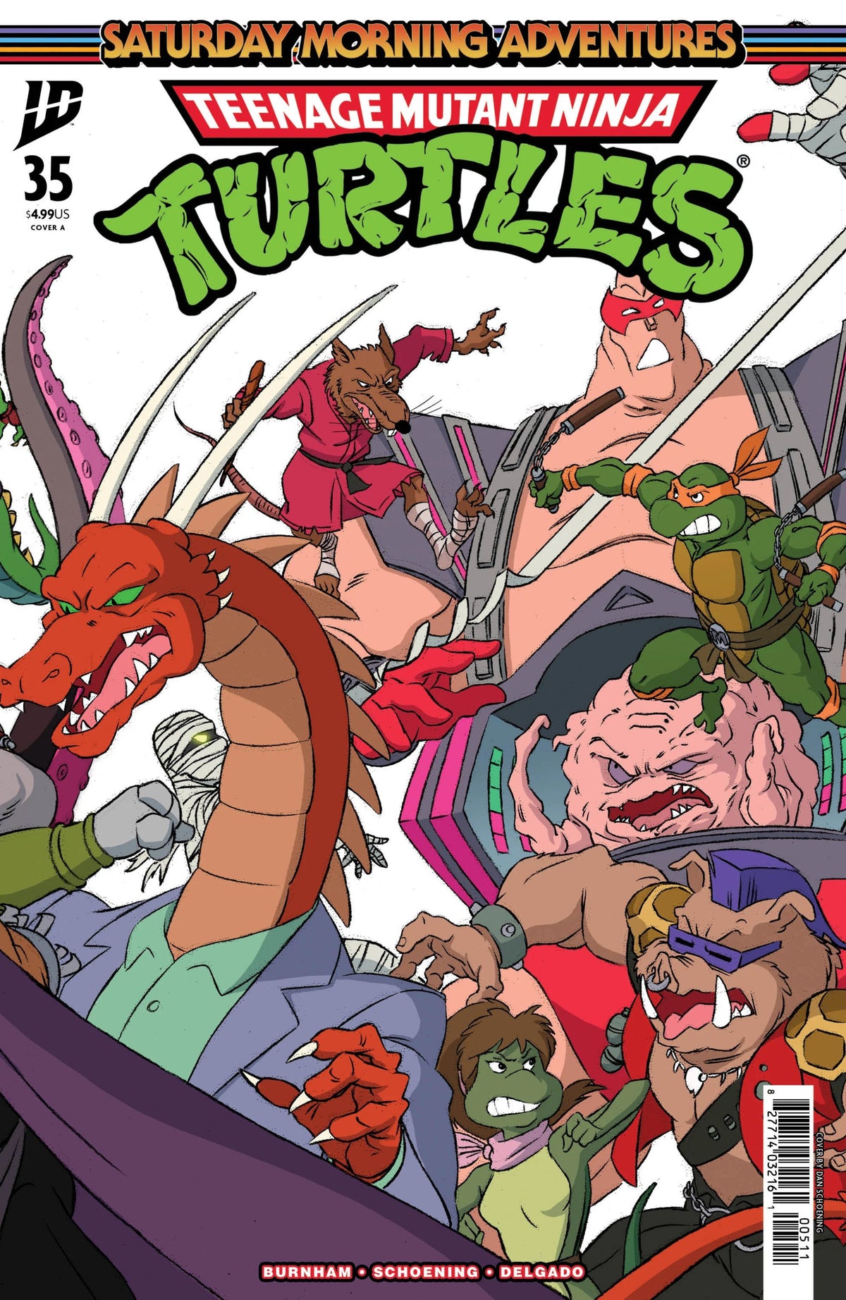 Teenage Mutant Ninja Turtles Saturday Morning Adventures #35 CVR A Schoening Connecting CVR Set 03/25/26