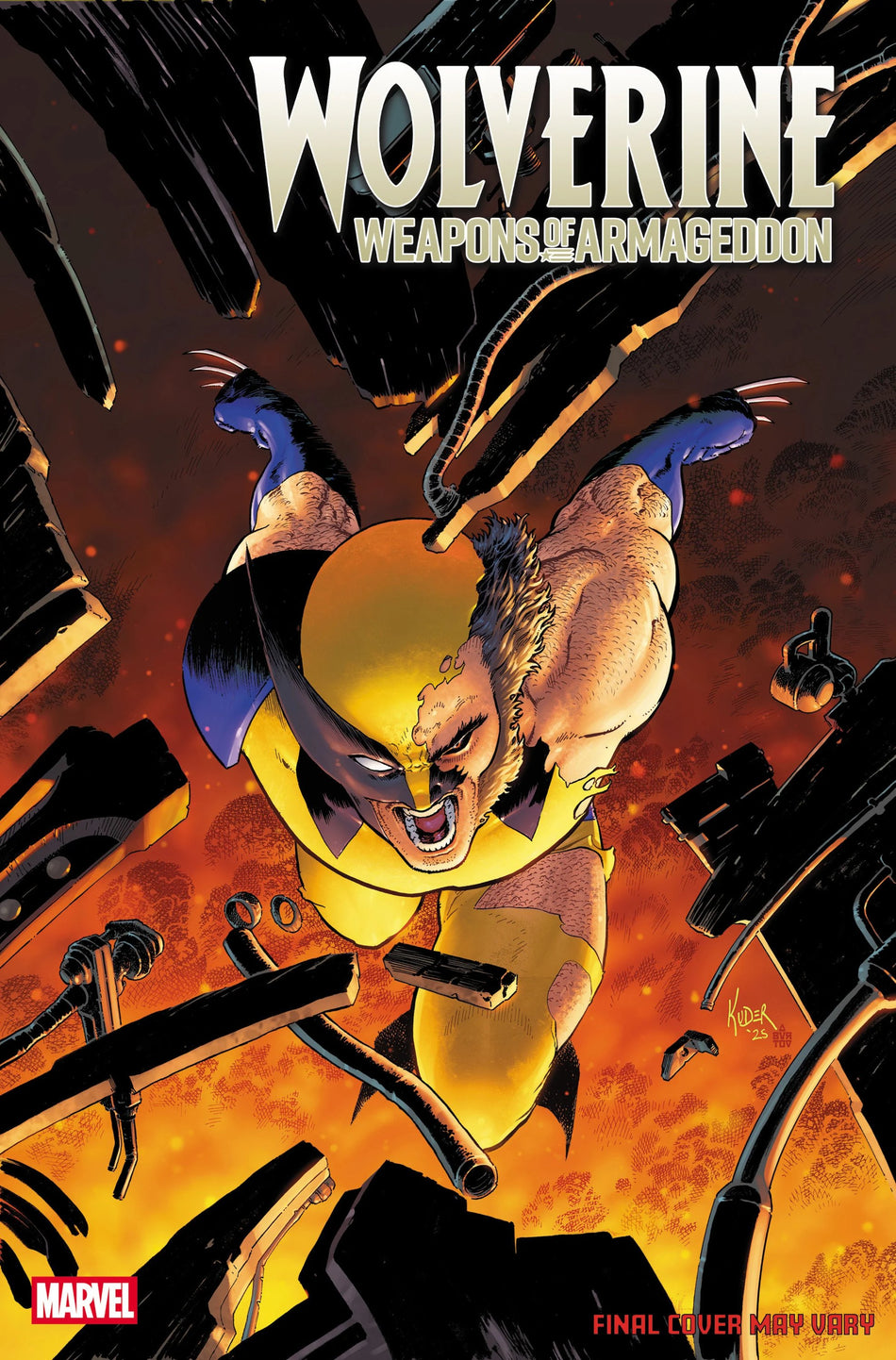 Wolverine Weapons of Armageddon #2 Aaron Kuder 1:25 Variant 03/25/26