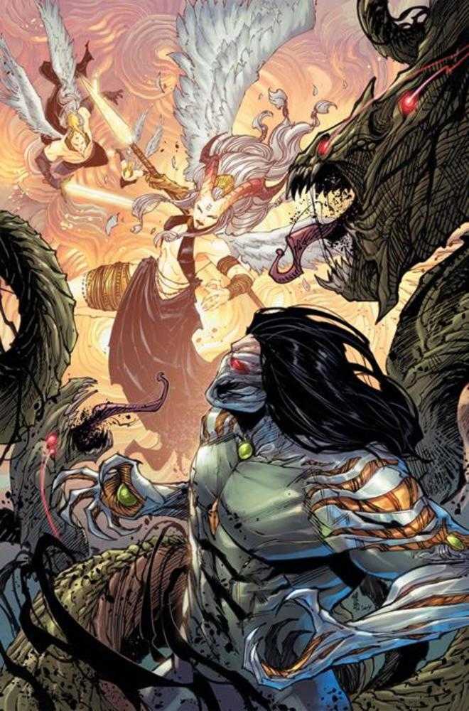 Darkness vs Angelus One Shot CVR C 1:10 Giuseppe Cafaro & Arif Prianto Full Art Variant 04/15/26