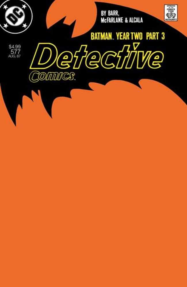 Detective Comics #577 Facsimile Edition CVR B Blank Card Stock Variant Year Two Part 3 of 4 04/22/26