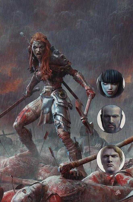 Giant Sized Savage Tales One Shot CVR K Inc 1:15 Bjorn Barends Red Sonja Full Art Variant 04/29/26