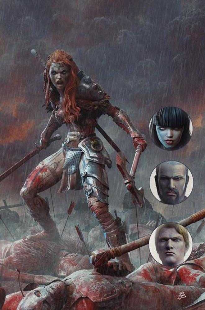 Giant Sized Savage Tales One Shot CVR K Inc 1:15 Bjorn Barends Red Sonja Full Art Variant 04/29/26