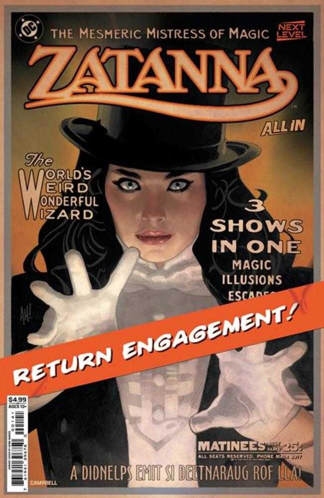 Zatanna 2026 #1 CVR C Adam Hughes Card Stock Variant 04/29/26