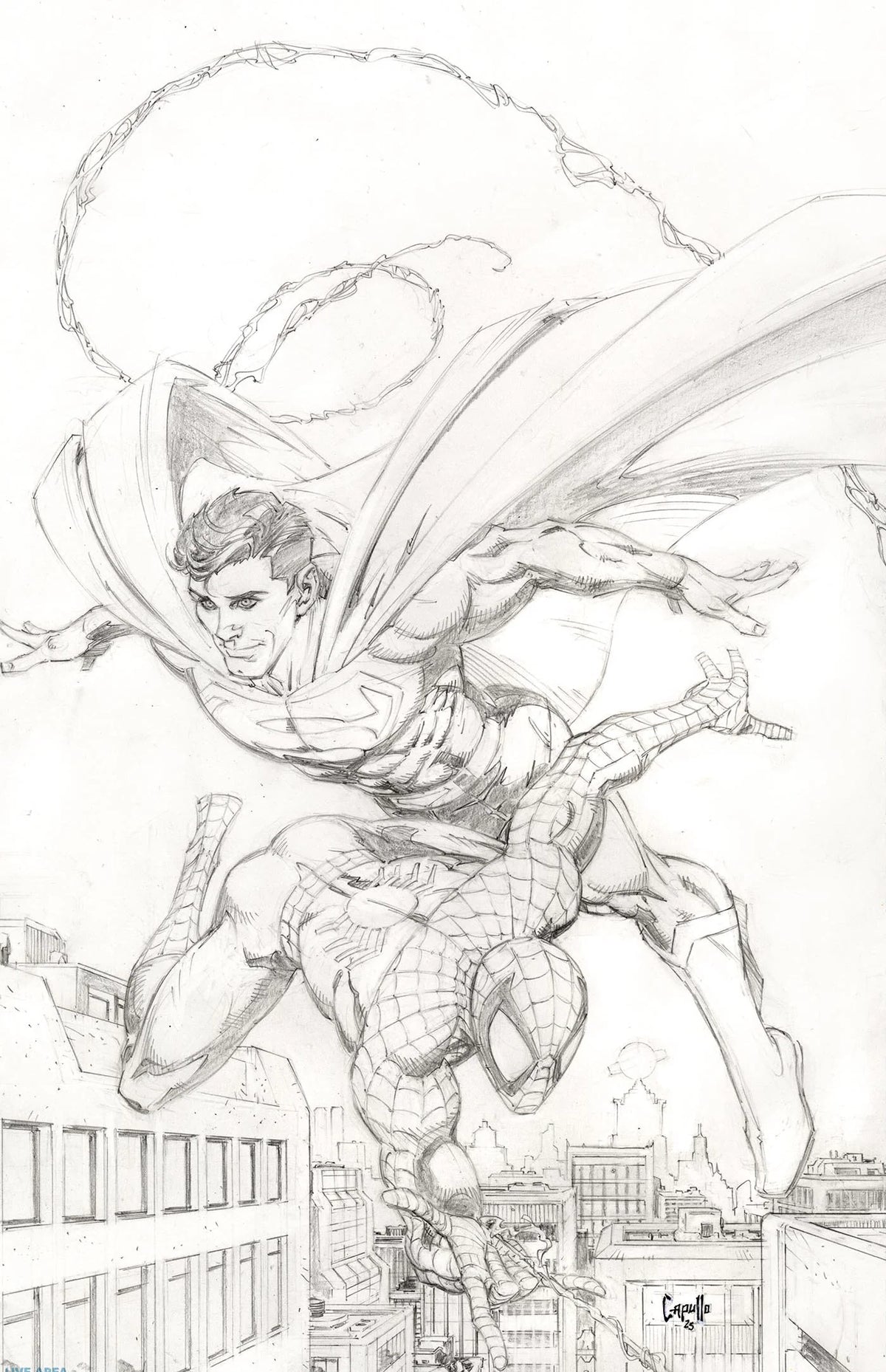 Spider-Man/Superman #1 Greg Capullo 1:200 Full Art Sketch Variant 04/22/26