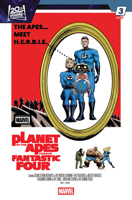 Planet of the Apes vs. Fantastic Four #3 Pete Woods Movie Homage Variant 04/15/26