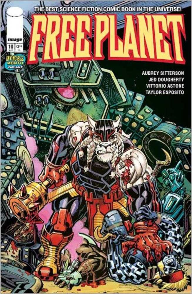 Free Planet #10 CVR C Jed Dougherty Invincible Team Up Variant 03/11/26