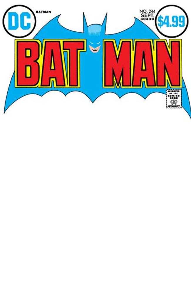 Batman #244 Facsimile Edition CVR B Blank Card Stock Variant 05/20/26