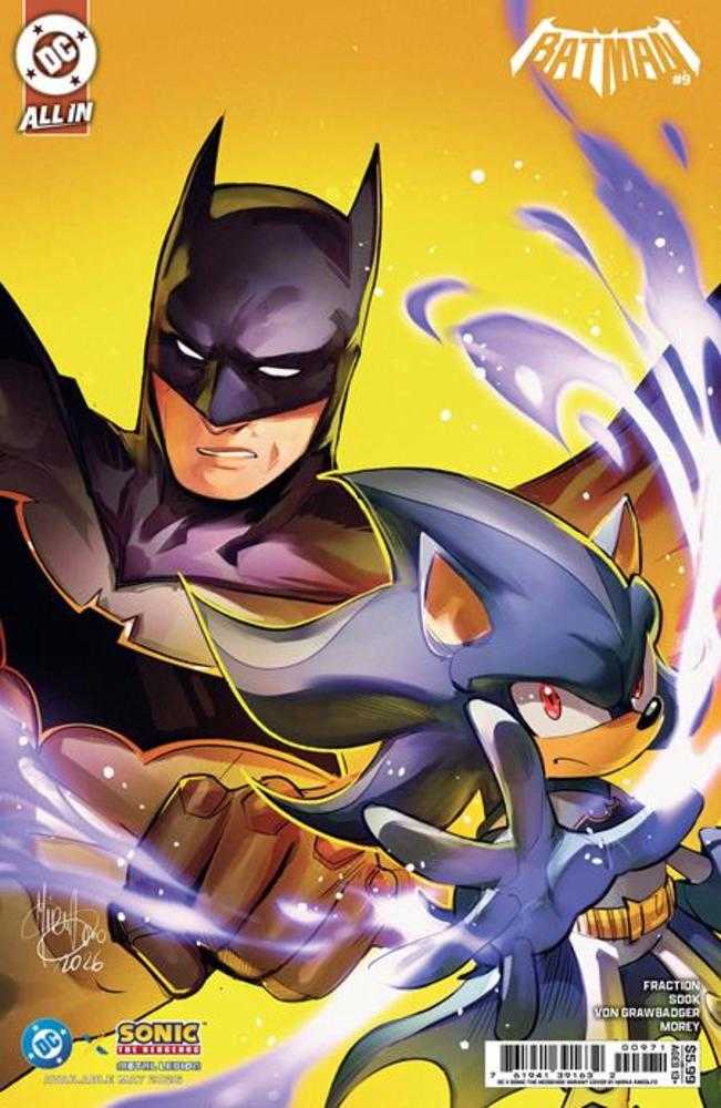 Batman #9 CVR F Mirka Andolfo DC X Sonic Card Stock Variant 05/06/26
