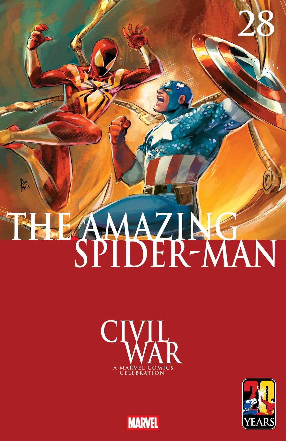 Amazing Spider-Man #28 Rod Reis Civil War Celebration Variant 05/06/26