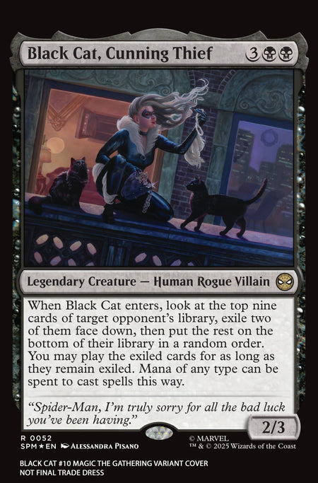 Black Cat #10 Alessandra Pisano Magic the Gathering Variant 05/13/26