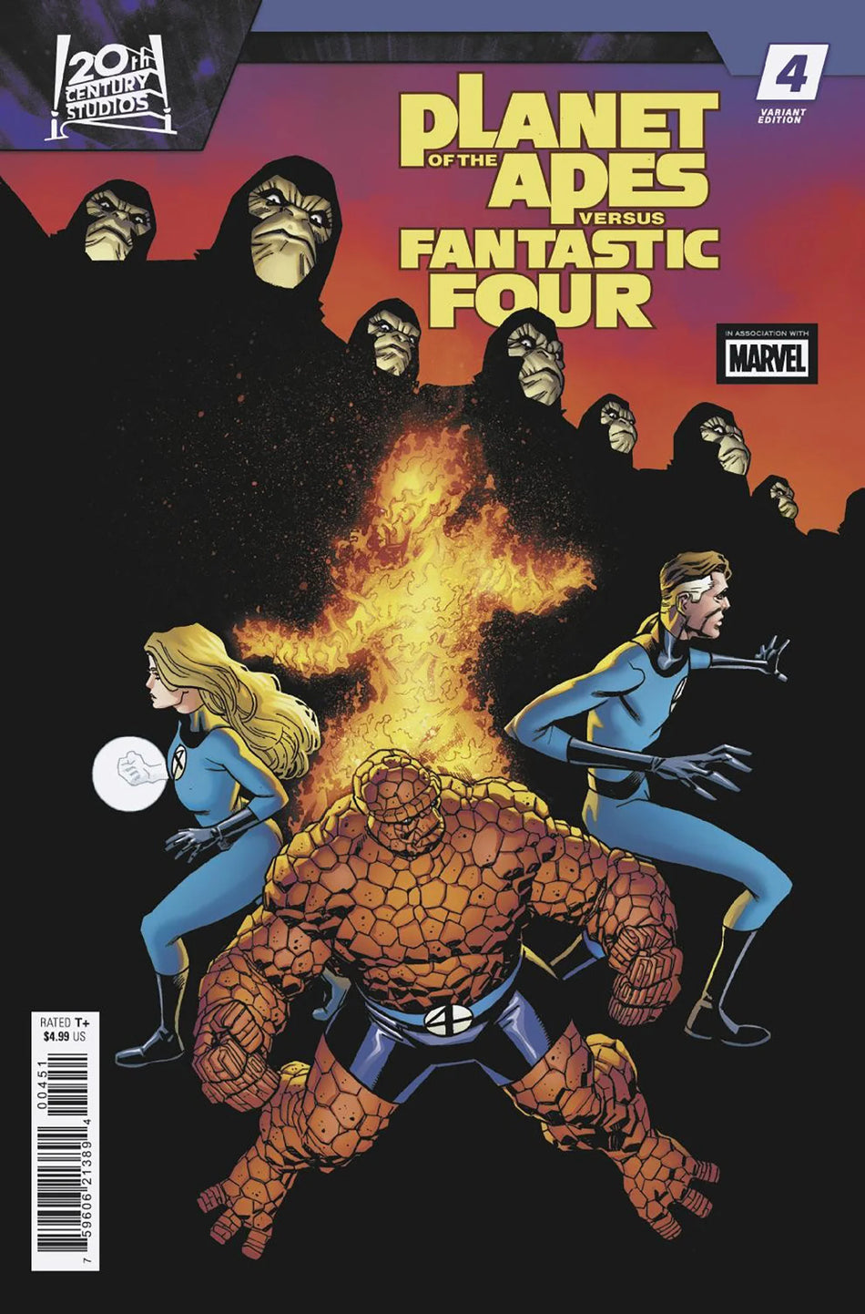 Planet of the Apes vs. Fantastic Four #4 Mike Hawthorne Variant 05/27/26