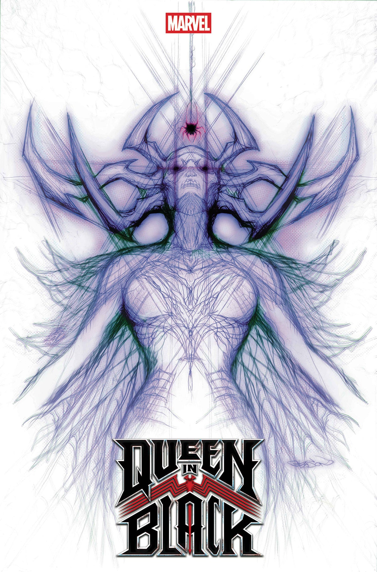QUEEN IN BLACK #1 PATRICK GLEASON HELA WHITE WEBHEAD VAR QIB CVR B