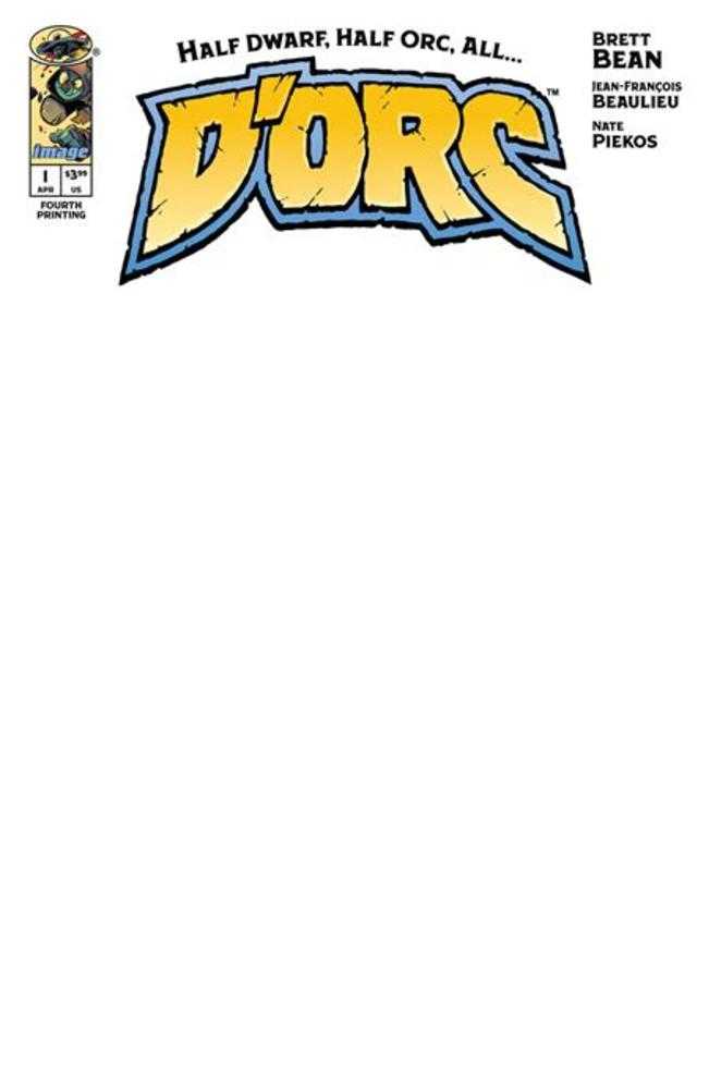 Dorc #1 4th Print CVR B Blank Sketch Variant 04/08/26
