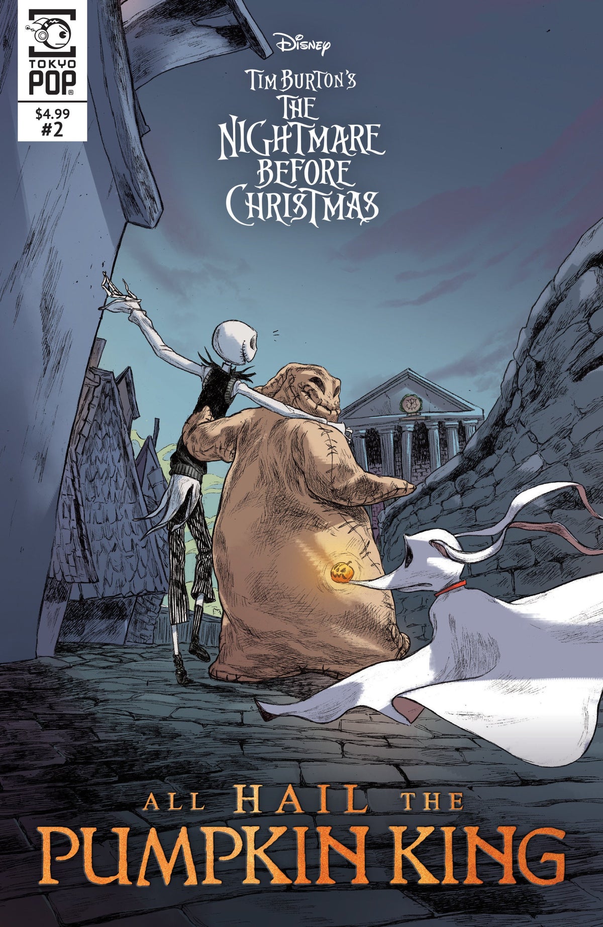 DISNEY TIM BURTONS THE NIGHTMARE BEFORE CHRISTMAS ALL HAIL THE PUMPKIN KING ISSUE #2 CVR A