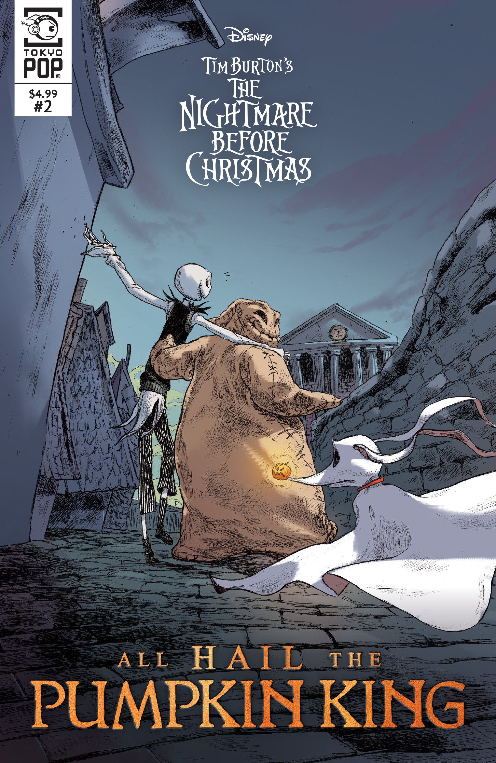 DISNEY TIM BURTONS THE NIGHTMARE BEFORE CHRISTMAS ALL HAIL THE PUMPKIN KING ISSUE #2 CVR A