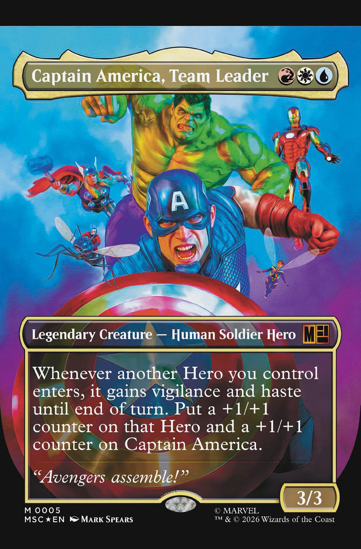 CAPTAIN AMERICA #12 CLASSIFIED ARTIST MAGIC THE GATHERING CVR ARM CVR C