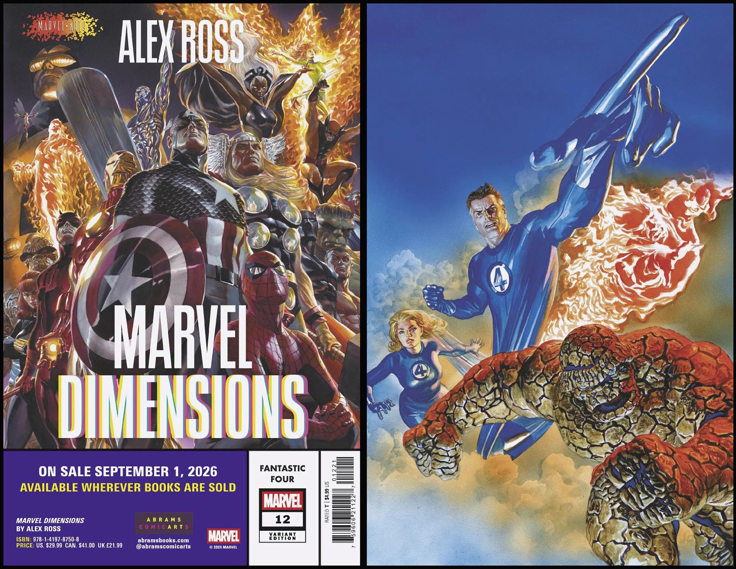 Fantastic Four #12 Alex Ross Marvel Dimensions Variant 06/03/26