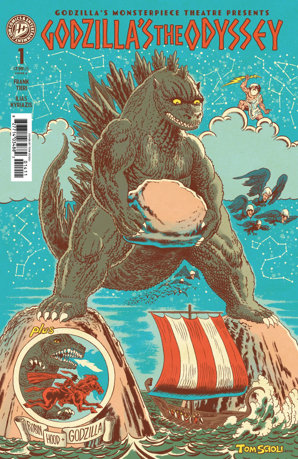 Godzilla's Monsterpiece Theatre Presents Godzilla's the Odyssey CVR A Scioli 06/10/26