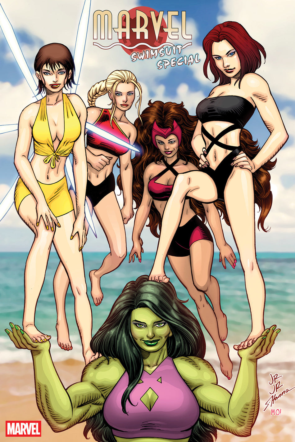 MARVEL SWIMSUIT SPECIAL BRAND NEW BEACH DAY #1 JOHN ROMITA JR VAR 1:25 INCV