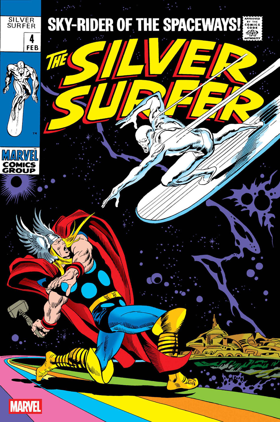 SILVER SURFER #4 FACSIMILE EDITION FOIL VAR CVR B