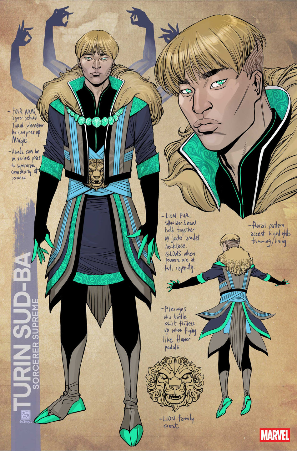 SORCERER SUPREME #7 BERNARD CHANG DESIGN VAR 1:10 INCV