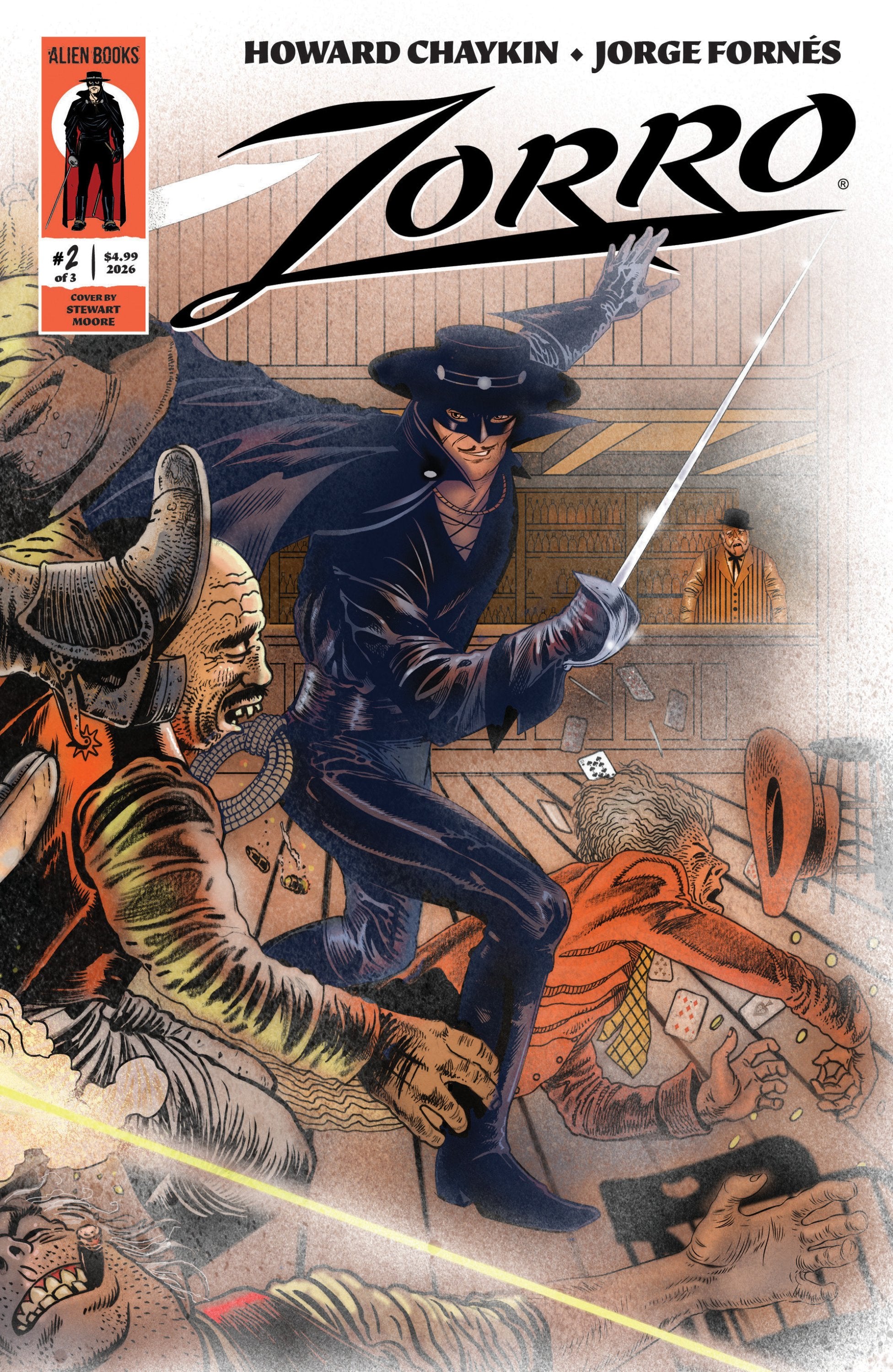 ZORRO #2 COVER A MOORE WRAPAROUND VAR CVR A