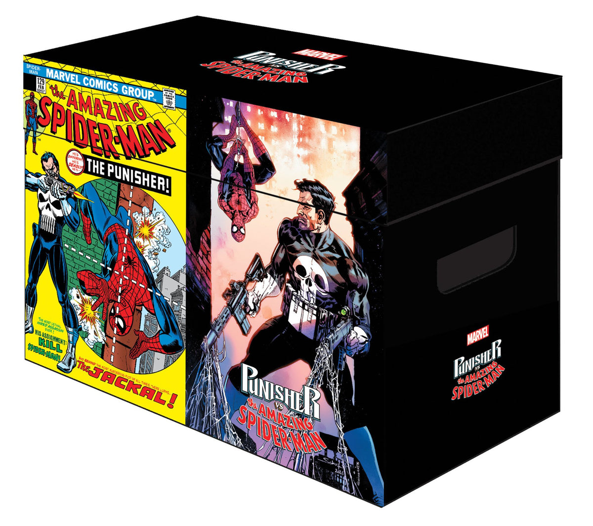 MARVEL GRAPHIC COMIC BOX PUNISHER SPIDER-MAN BUNDLES OF 5