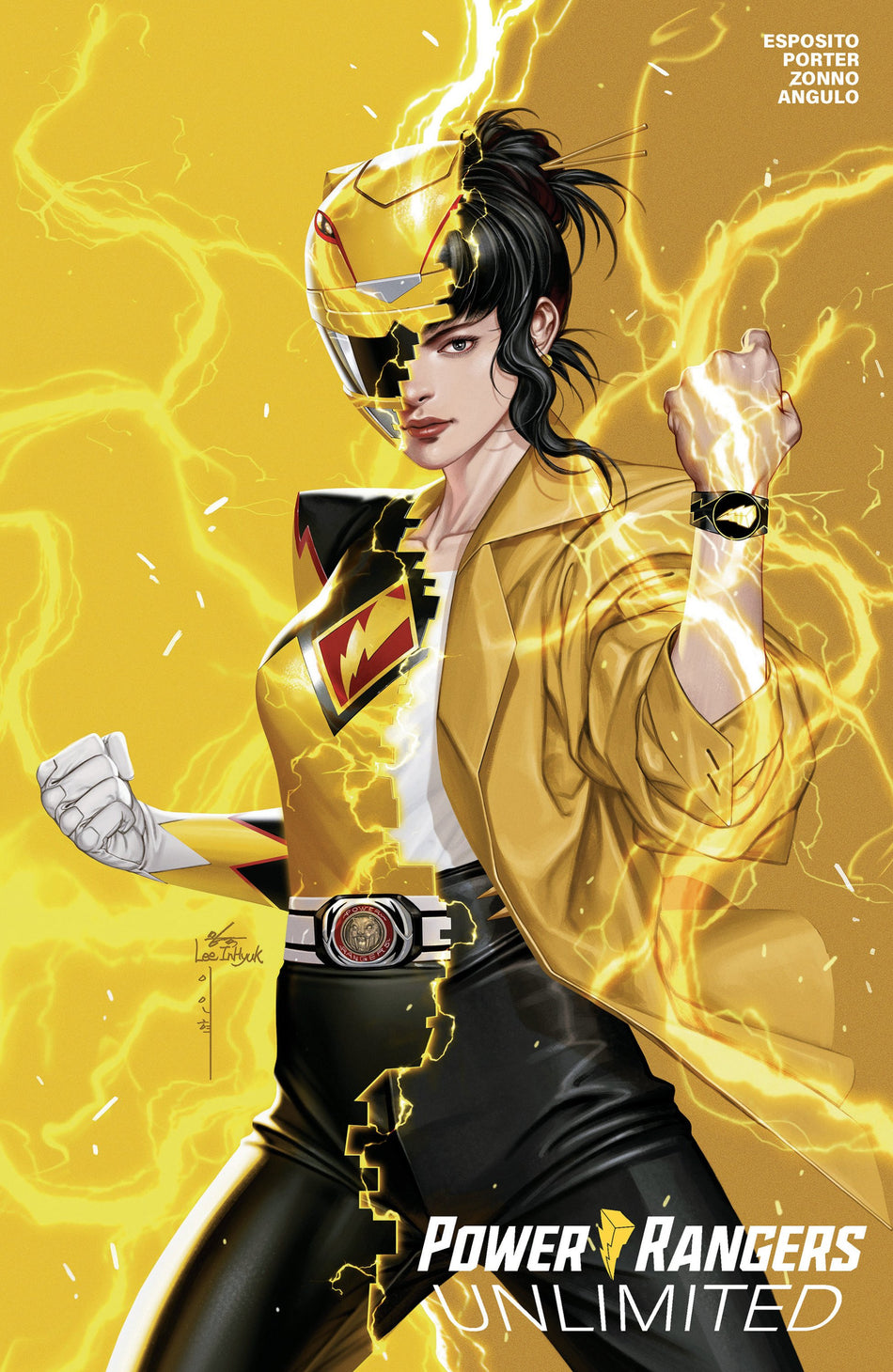 POWER RANGERS UNLIMITED #1 K FOC REVEAL VAR DRESSED LEE CVR A