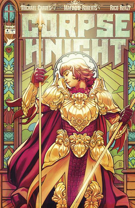 CORPSE KNIGHT #4 CVR D INC 1:25 NIMIT MALAVIA STAINED GLASS VAR (OF 6)
