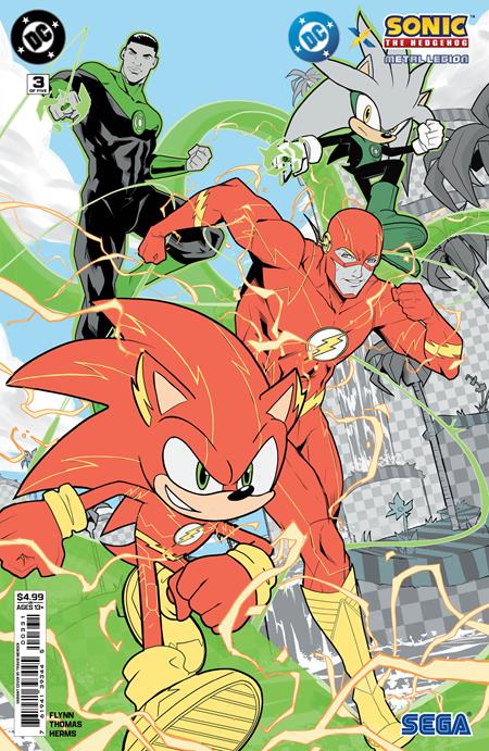 DC X SONIC THE HEDGEHOG THE METAL LEGION #3 CVR C TRAVIS MERCER CARD STOCK VAR (OF 5)