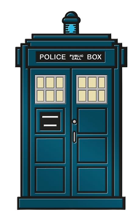 DOCTOR WHO 15TH DR TARDIS ENAMEL PIN BADGE