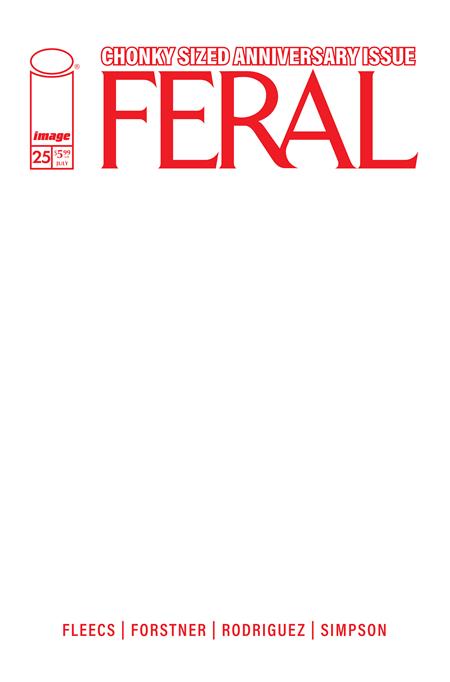 FERAL #25 CVR E BLANK SKETCH VAR Allocations May Occur