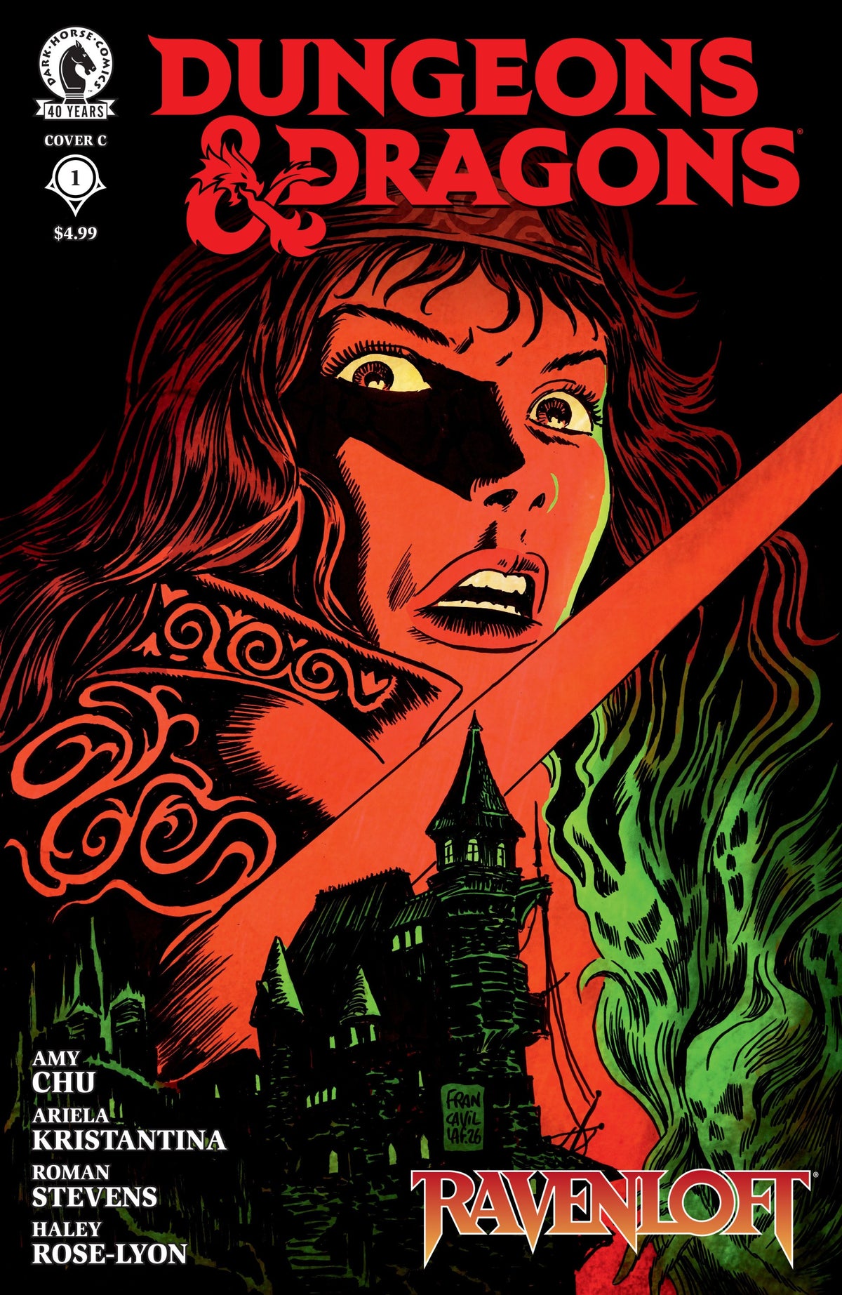 DUNGEONS AND DRAGONS RAVENLOFT #1 CVR C FRANCESCO FRANCAVILLA