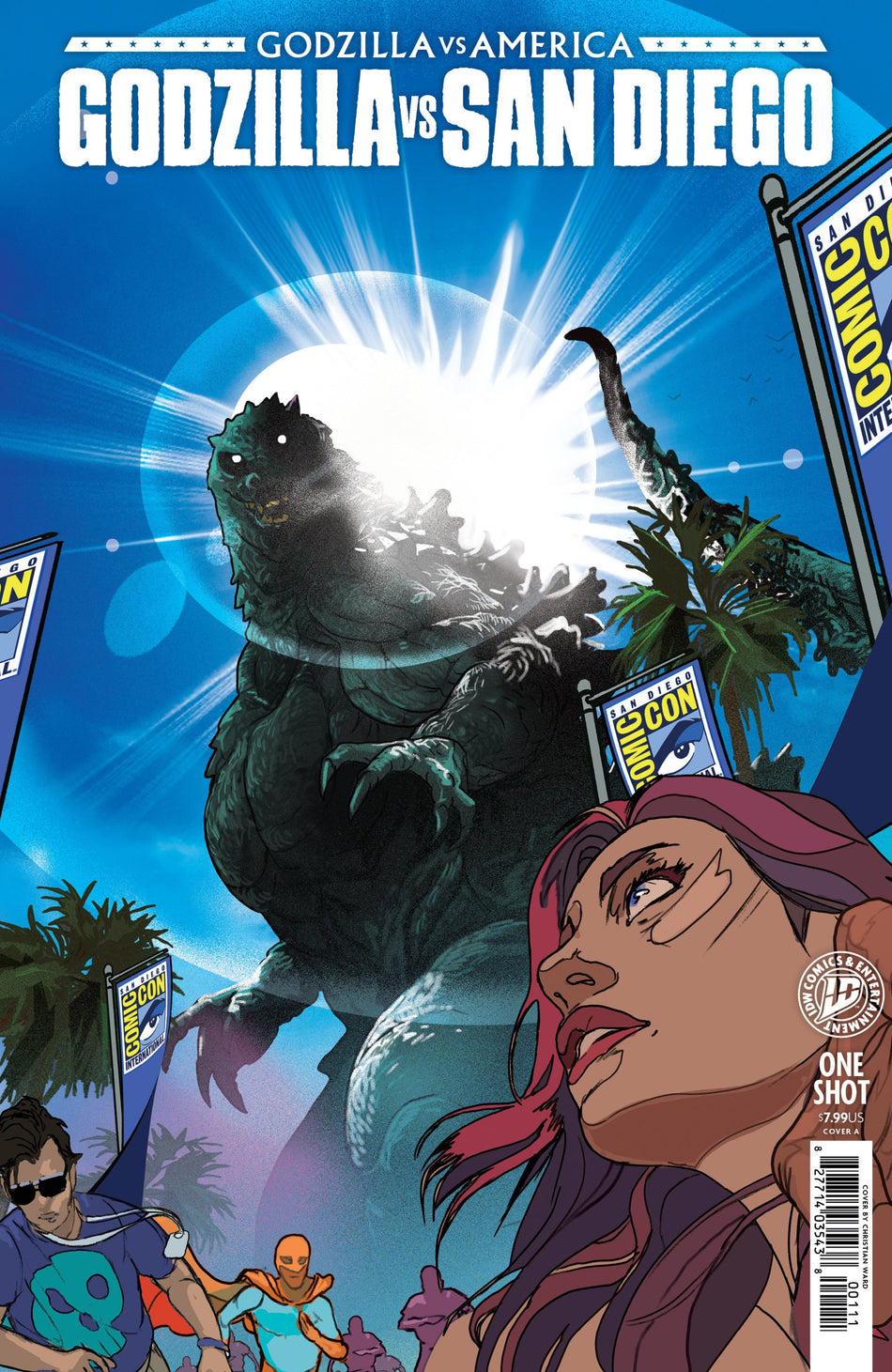 Godzilla Vs. America San Diego CVR A Ward