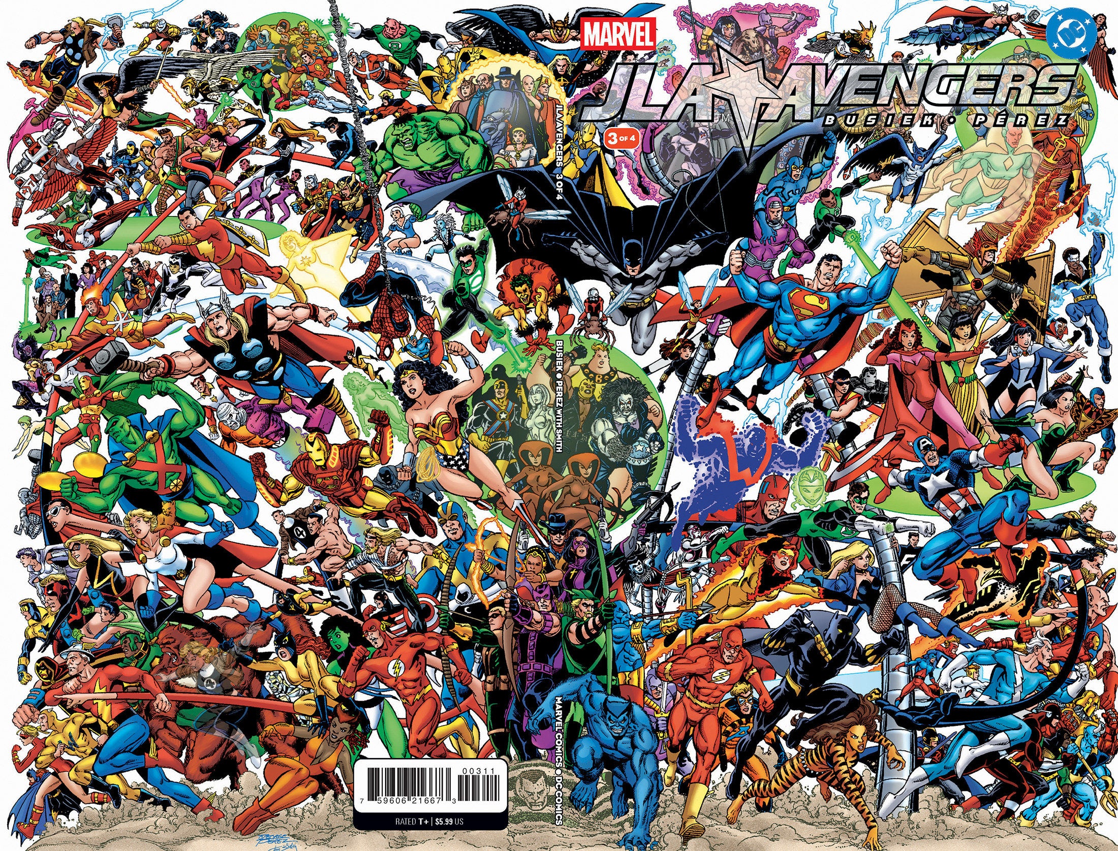 JLA/AVENGERS #3 FACSIMILE EDITION CVR A WRAPAROUND COVER