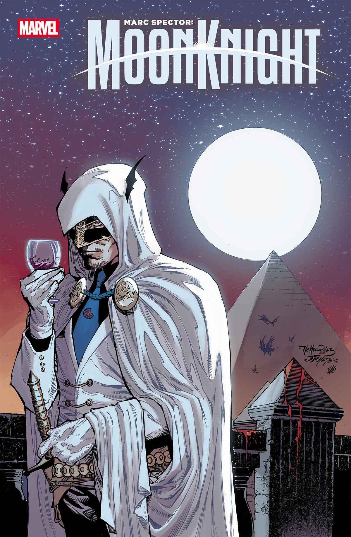 MARC SPECTOR MOON KNIGHT #6 NETHO DIAZ HELLFIRE COSTUME SWAP VAR CVR B