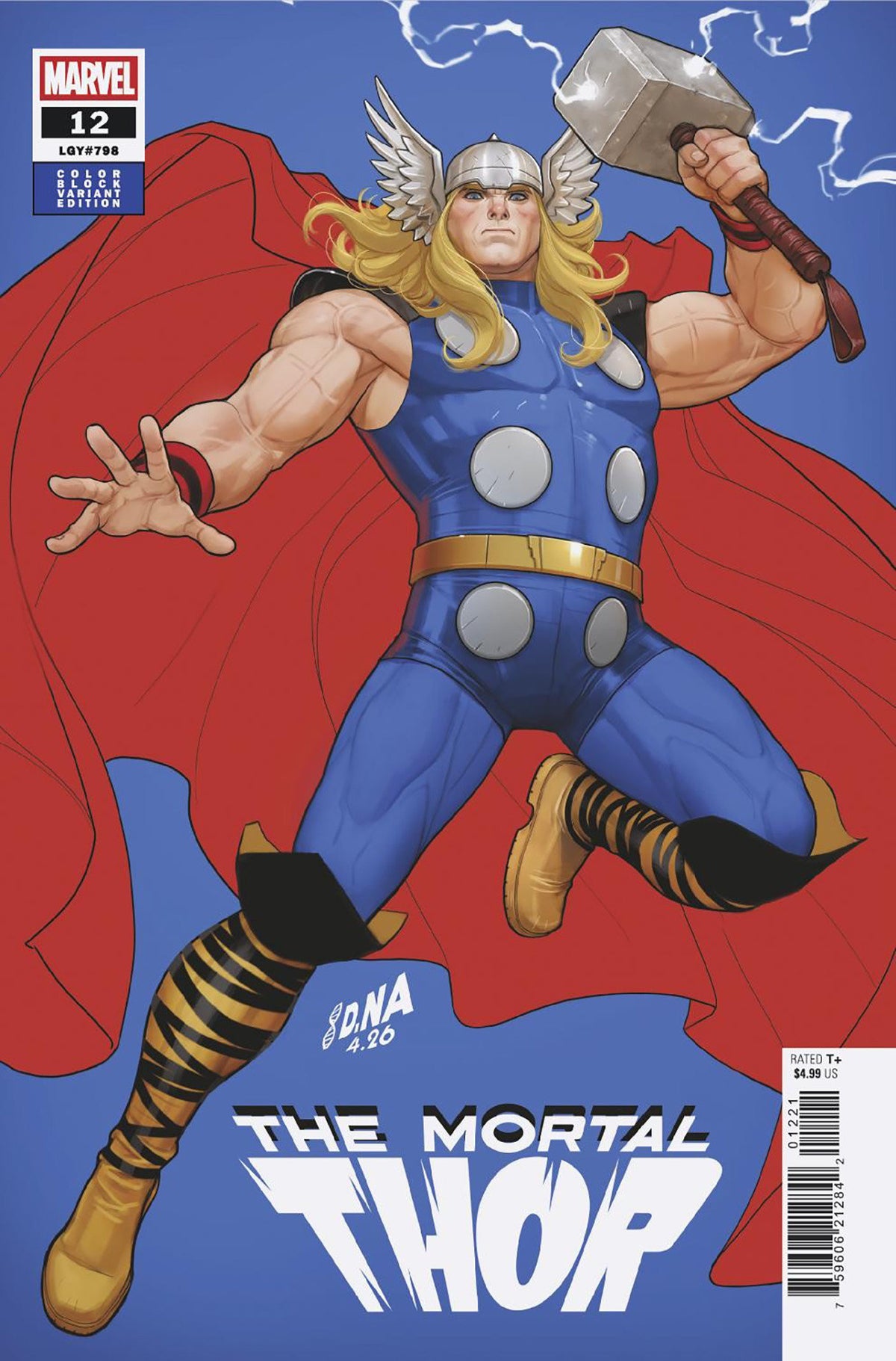 THOR #12 DAVID NAKAYAMA COLOR BLOCK BLUE VAR CVR B