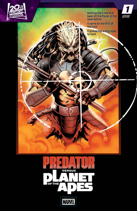 PREDATOR VS. THE PLANET OF THE APES #1 CHRIS CAMPANA CVR C MOVIE POSTER HOMAGE VARIANT