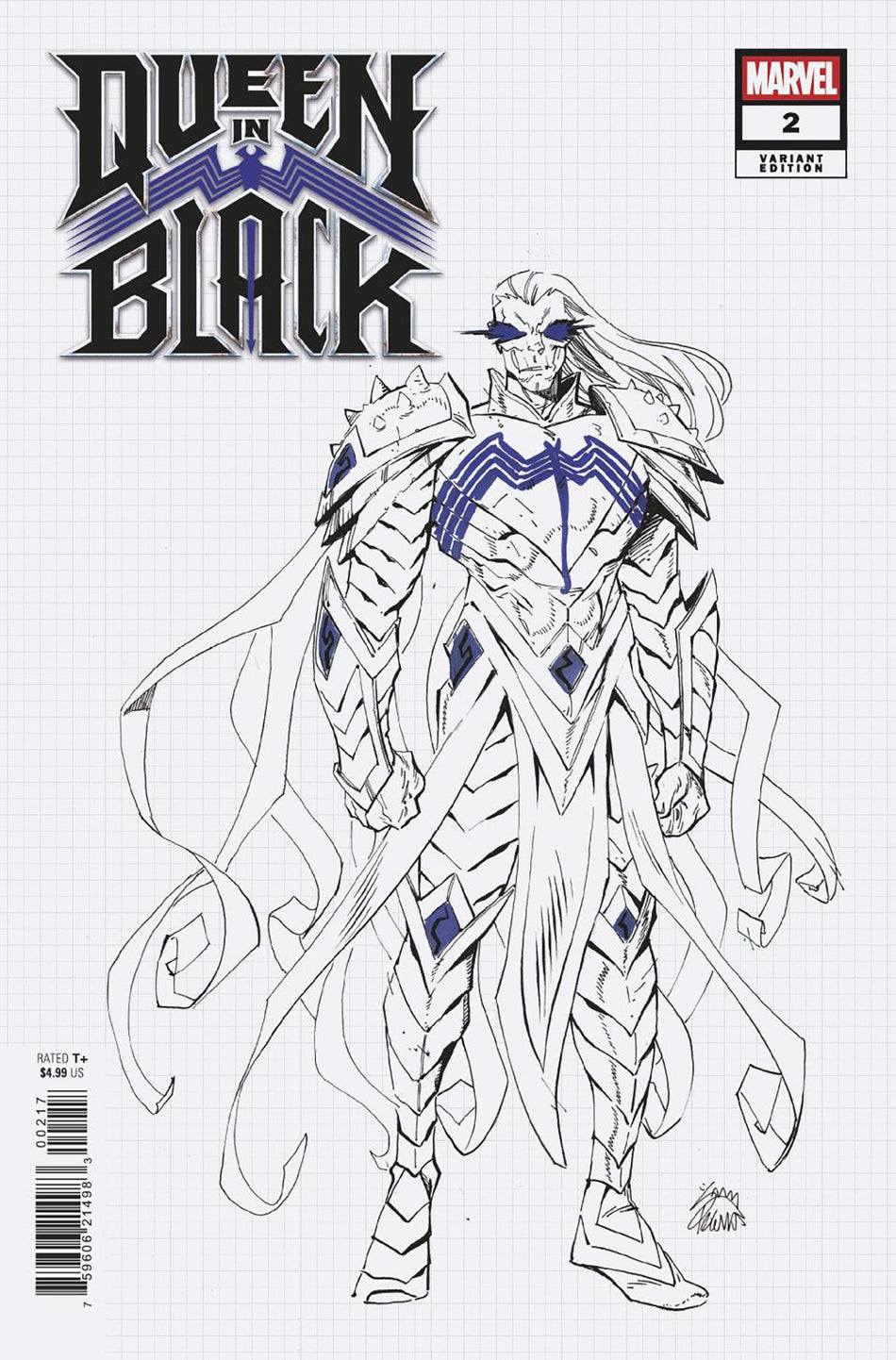 QUEEN IN BLACK #2 RYAN STEGMAN DESIGN VAR QIB 1:10 INCV