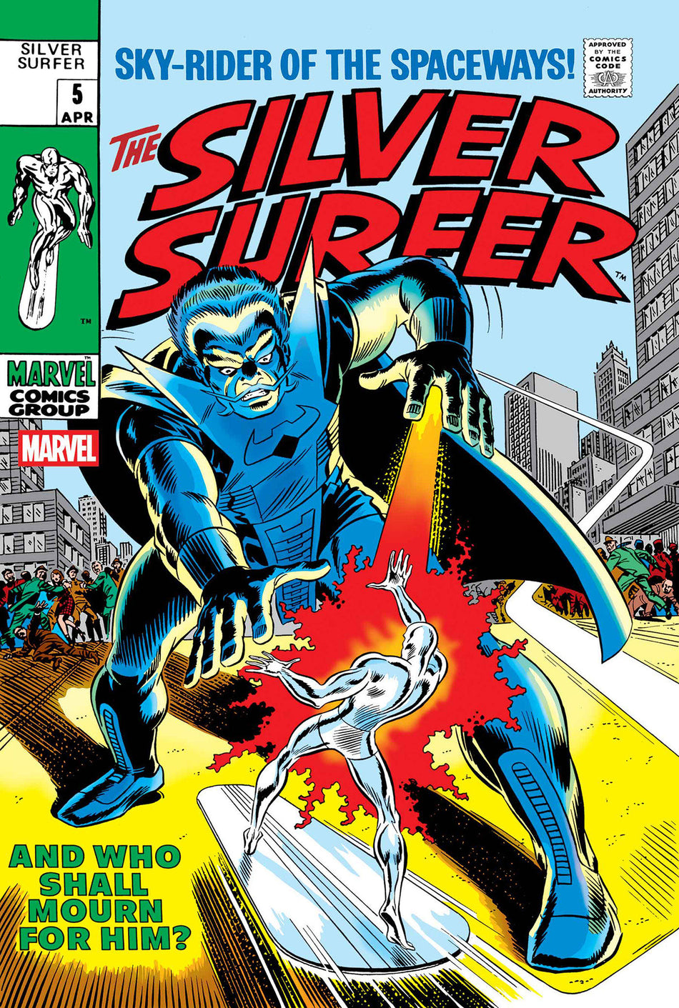 SILVER SURFER #5 FACSIMILE EDITION FOIL VAR CVR B